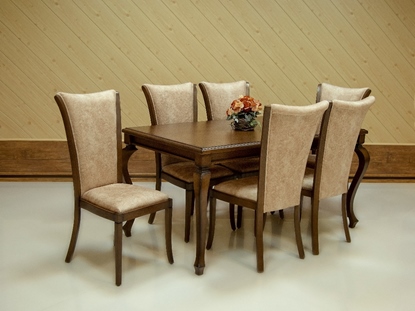 میز غذا خوری 6 نفره مینیاتور همراه با صندلی میلان