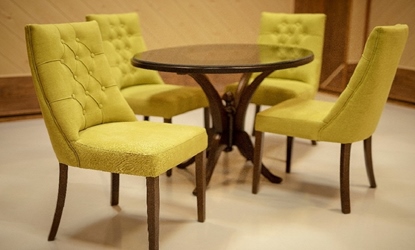 0	میز غذا خوری 4 نفره همراه با صندلی دلتا